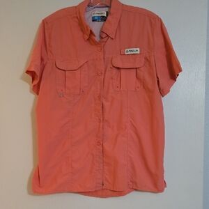 Magellan Outdoors Women's Coral Button Down Shirt